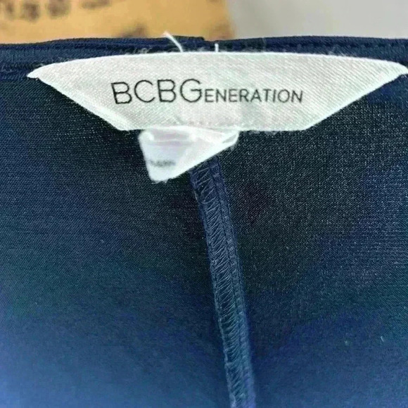 BCBGeneration Faux Wrap Long Sleeve Mini Dress - Picture 6 of 7